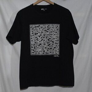 UT Uniqlo Keith Haring Party of Life SS Crewneck - Black - Sz L*